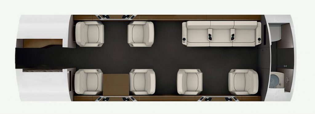 Bombardier Challenger 650 view for Long Island charter