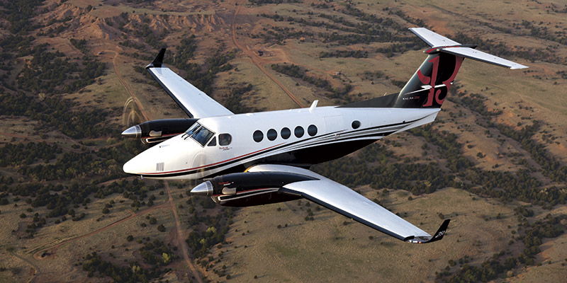 Beechcraft King Air 250 cabin for Long Island charter