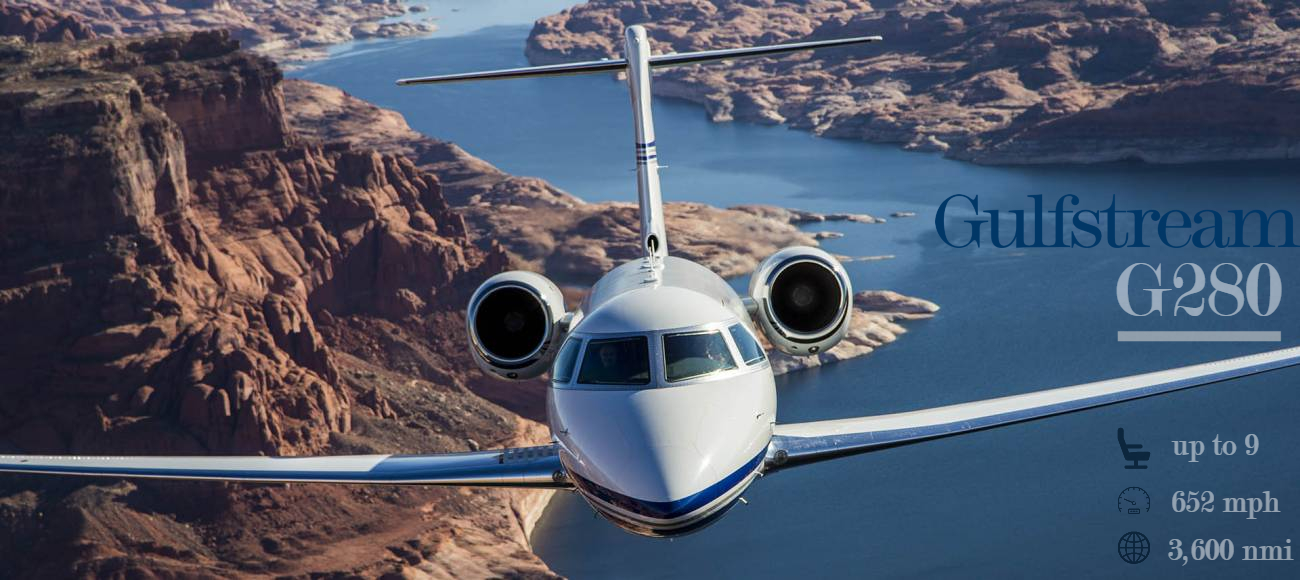 Gulfstream G280 super midsize jet for Long Island charter