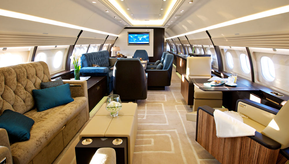 Airbus A320 (VIP) cabin for Long Island charter
