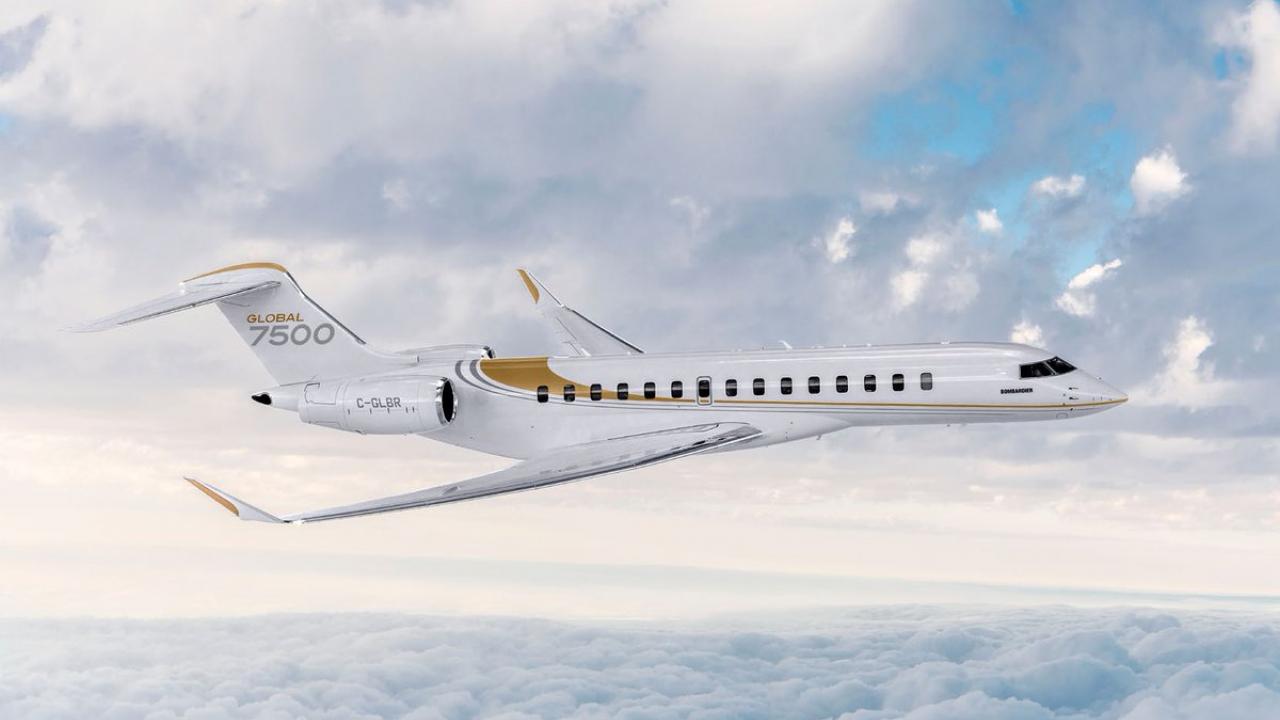 Bombardier Global 7500 long range jet for Long Island charter