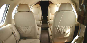 Cessna Citation V view for Long Island charter