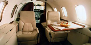 Learjet 31 cabin for Long Island charter