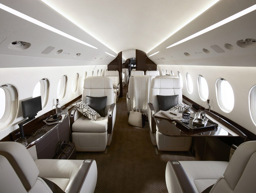 Dassault Falcon 2000LXS view for Long Island charter