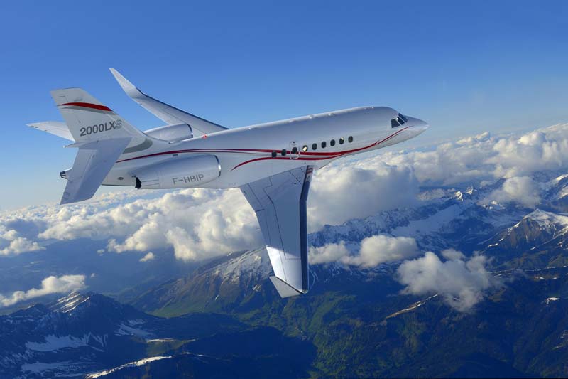 Dassault Falcon 2000LXS heavy jet for Long Island charter