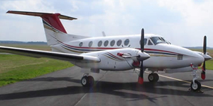 King Air 200 view for Long Island charter