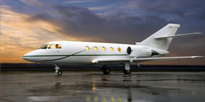 Dassault Falcon 20 view for Long Island charter