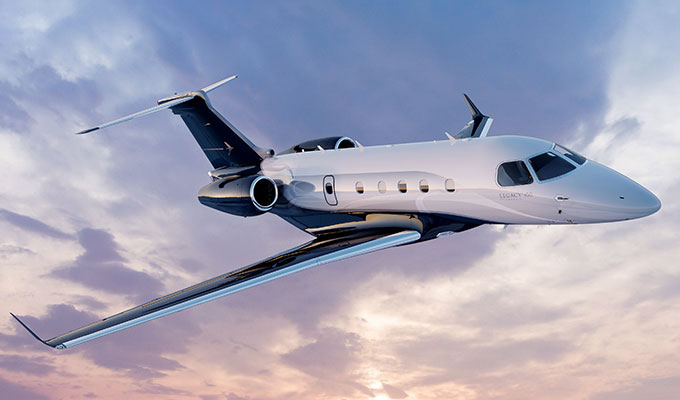 Embraer Legacy 450 midsize jet for Long Island charter