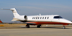Learjet 45 view for Long Island charter