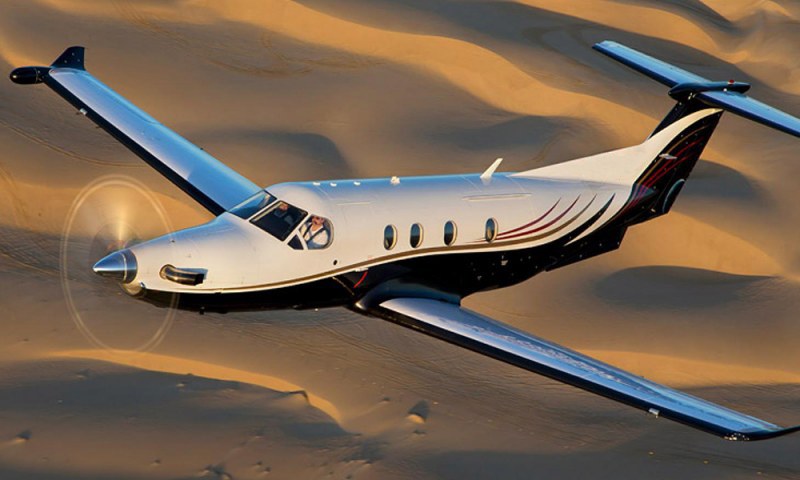Pilatus PC-12 view for Long Island charter