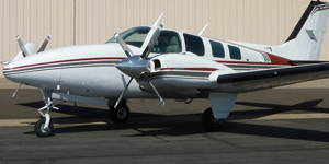 Beech Baron 58 cabin for Long Island charter