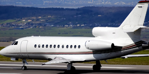 Dassault Falcon 900 view for Long Island charter