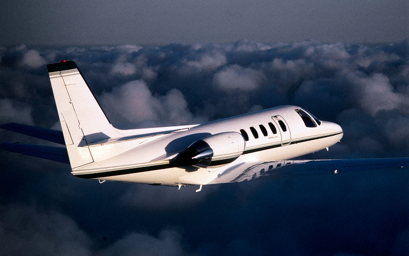 Cessna Citation II view for Long Island charter