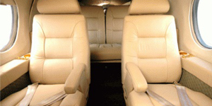 Dassault Falcon 10 view for Long Island charter