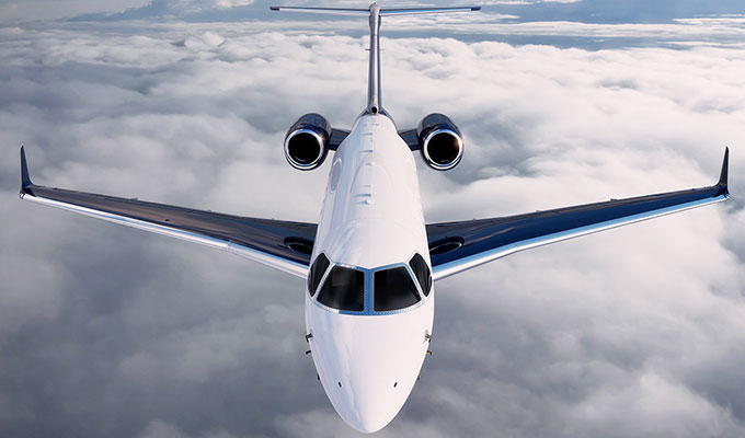 Embraer Legacy 450 cabin for Long Island charter