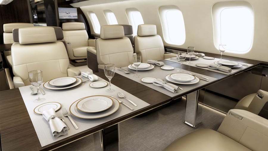 Bombardier Global 7500 view for Long Island charter