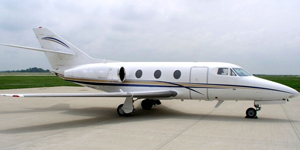 Dassault Falcon 10 cabin for Long Island charter